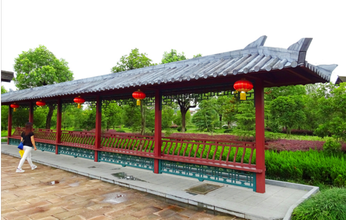 仿古涼亭、牌坊